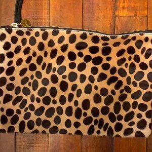 Clare V Flat Clutch In Leopard